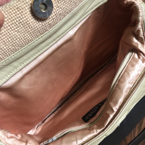 ‼️SOLD 1980’s Patricia Smith Moon Bag Needlepoint Hand Painted Lacquer Floral - Picture 10 of 10